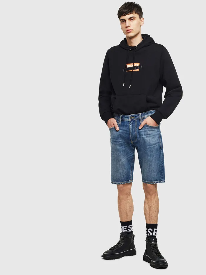 Diesel Trousers and Shorts Mens THOSHORT Medium blue On Sale