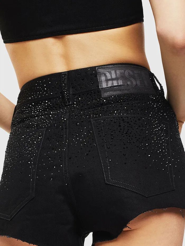 Diesel Trousers and Shorts Womens DEHIGWEISW Black Near Me