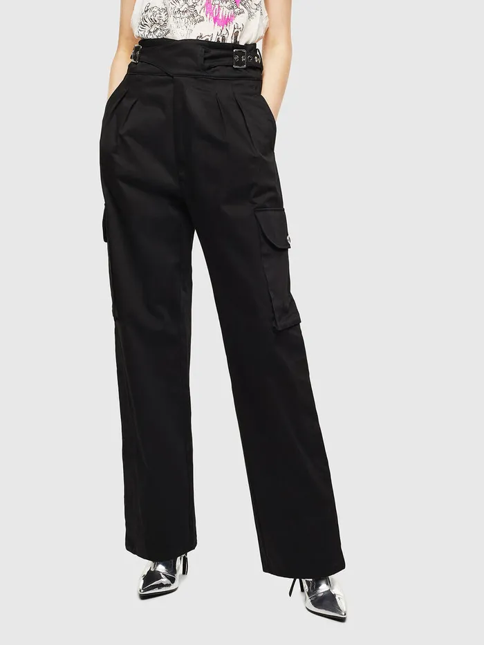 Diesel Trousers and Shorts Womens PCHIKU Black On Sale