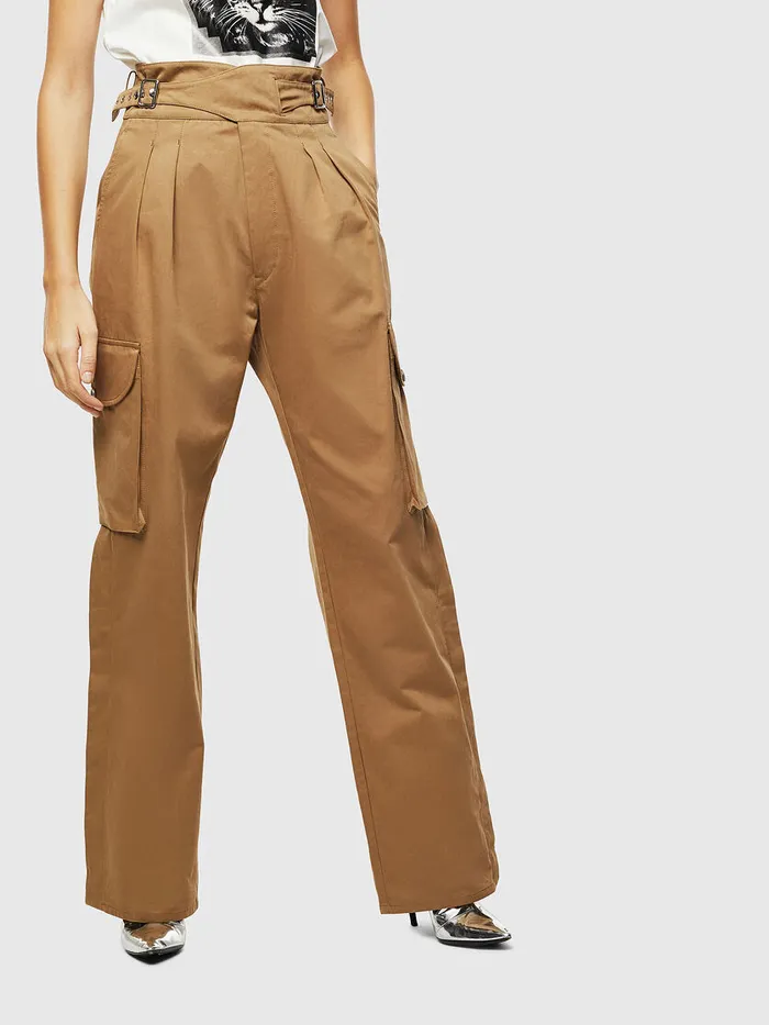 Diesel Trousers and Shorts Womens PCHIKU Light Brown Gift for Friend