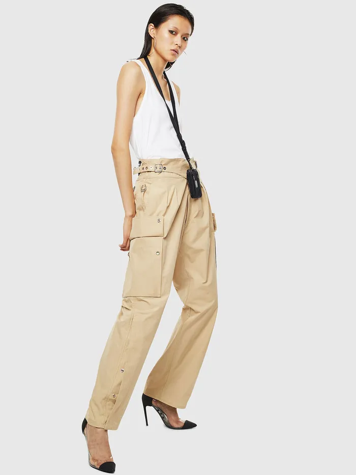 Diesel Trousers and Shorts Womens PMARIE Beige Popular