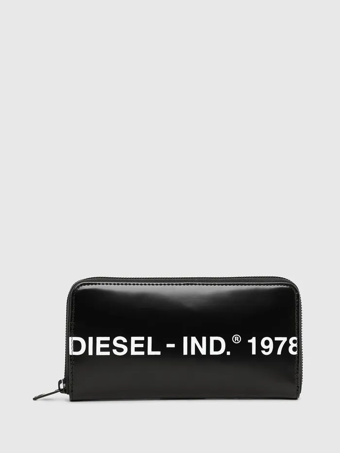 Diesel Wallets Mens 24 ZIP Black Gift for Friend