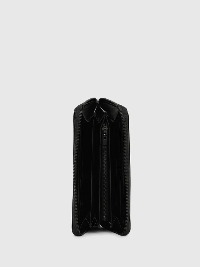 Diesel Wallets Mens 24 ZIP Black Gift for Friend