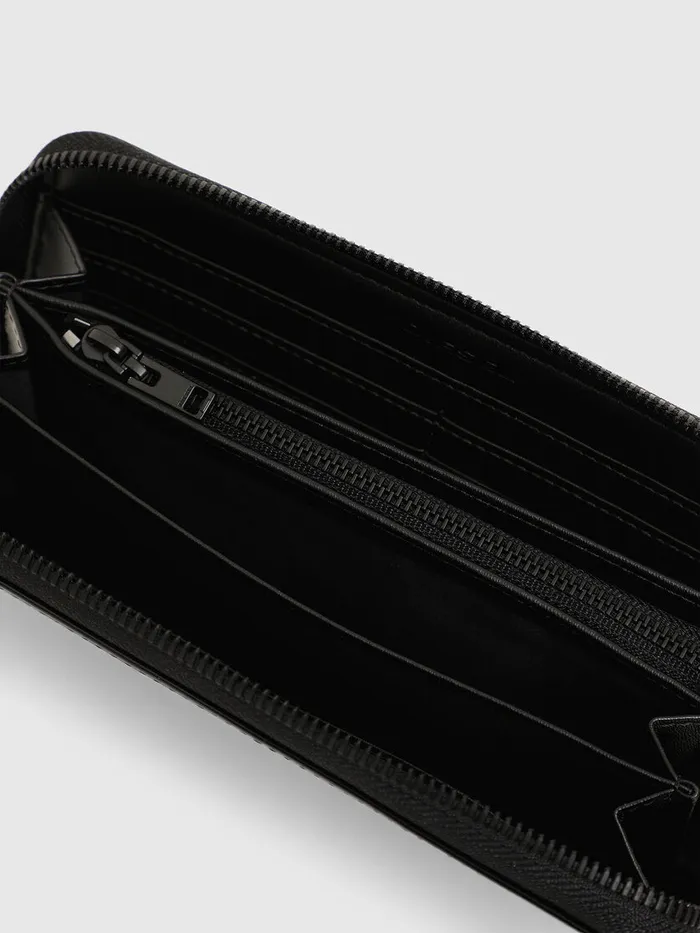 Diesel Wallets Mens 24 ZIP Black Gift for Friend