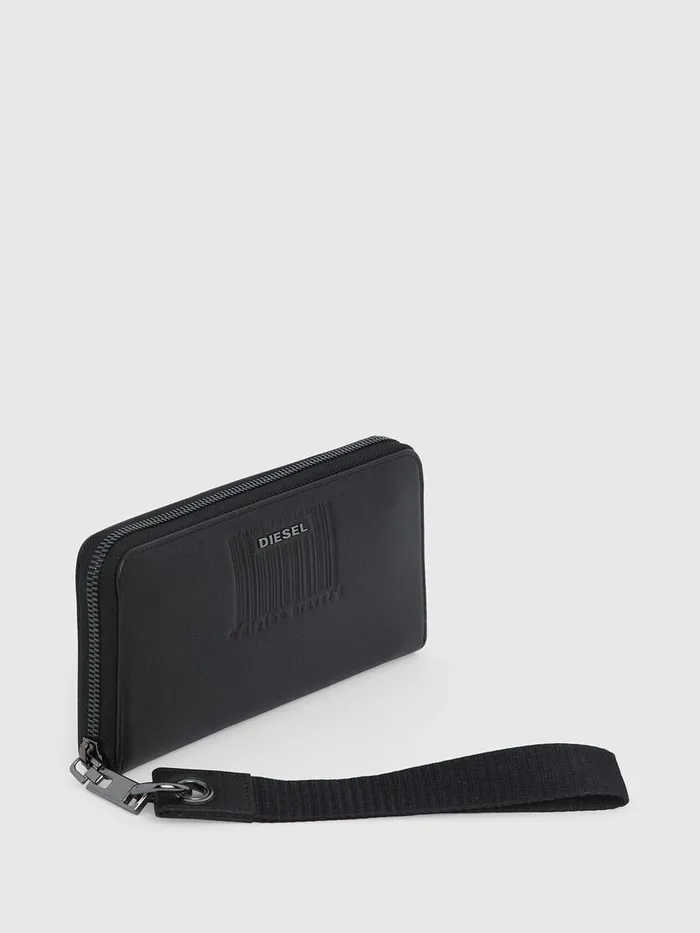 Diesel Wallets Mens 24 ZIP LOOP Black Gift for Friend