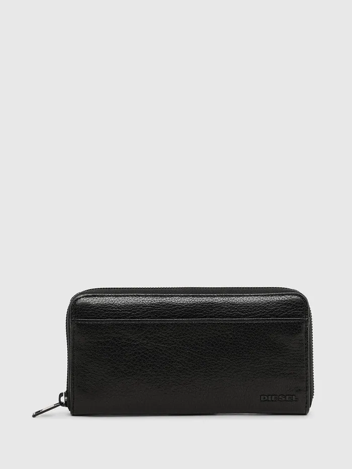 Diesel Wallets Mens 24 ZIPOCKET BlackGreen Popular