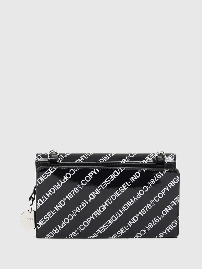 Diesel Wallets Womens DUPLET LCLT BlackWhite Cheap On Sale
