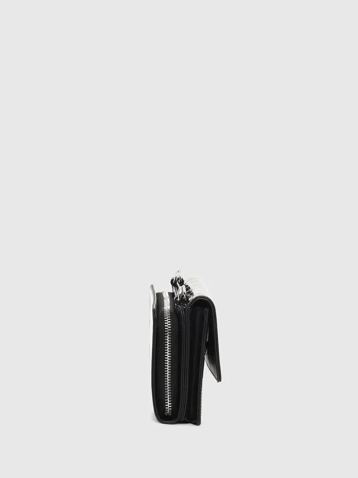 Diesel Wallets Womens DUPLET LCLT BlackWhite Cheap On Sale