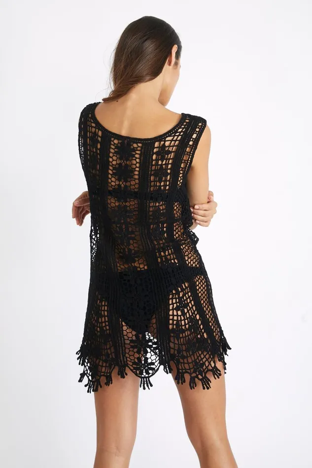 Dress Black 8211 JOSY DREAMLAND Black Women Banana Moon Beach Tunics and Dresses