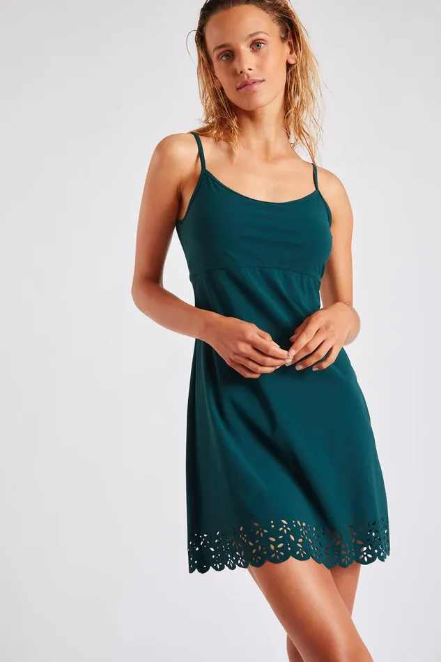 Dress Green 8211 ALZETTE HUAWEI Green Women Banana Moon Dresses