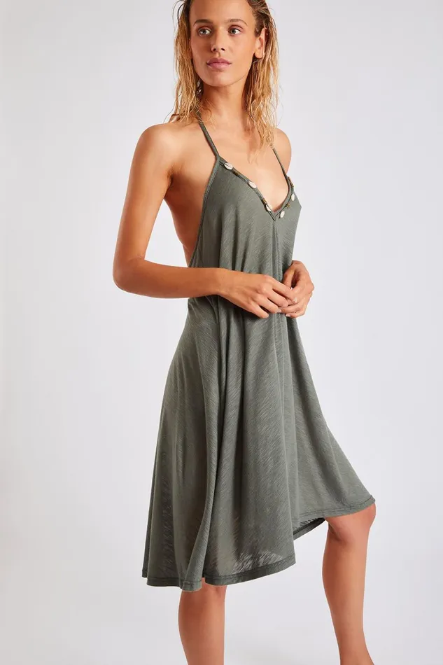 Dress Khaki 8211 ISHANA CARAIVA Khaki Women Banana Moon Dresses Dress Khaki 8211 ISHANA CARAIVA Khaki Women Banana Moon Dresses