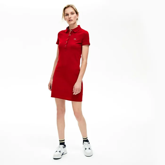 Dresses and Skirts Lacoste Womens Stretch Cotton Mini Piqu Polo Dress Bordeaux Popular Dresses and Skirts Lacoste Womens Stretch Cotton Mini Piqu Polo Dress Bordeaux Popular