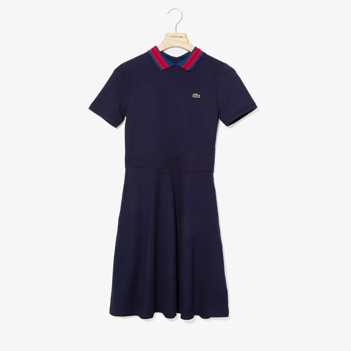 Dresses and Skirts Lacoste Womens Stretch Cotton Piqu Polo Dress Navy Blue For Sale Dresses and Skirts Lacoste Womens Stretch Cotton Piqu Polo Dress Navy Blue For Sale