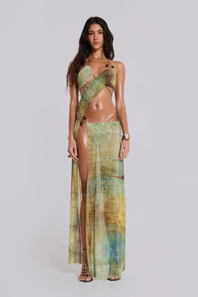 Dresses Women Jaded London Shop Cantha Asymmetric Cut Out Maxi Dress