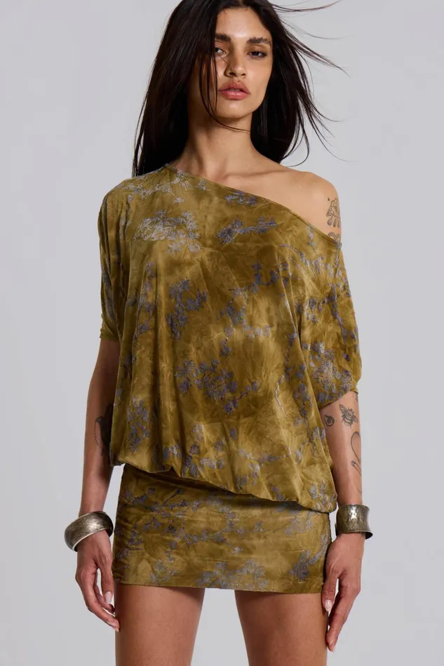 Dresses Women Jaded London Shop Ophidian Devore Backless Mini Dress