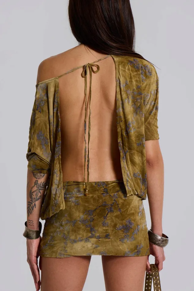 Dresses Women Jaded London Shop Ophidian Devore Backless Mini Dress