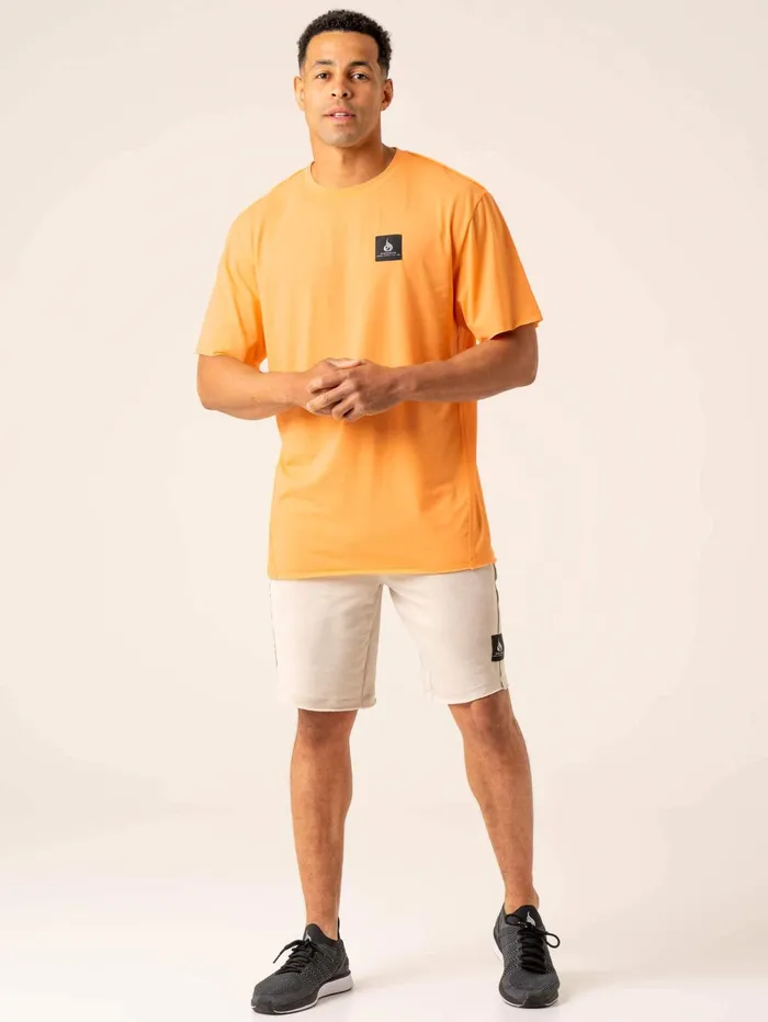 Dynamic Oversized TShirt 8211 Orange Sherbet Men Ryderwear TShirts