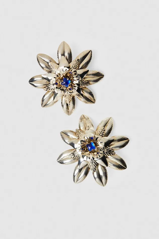 Earrings Women Patrizia Pepe Brass And Crystal Earrings Palladioandbluecrystal