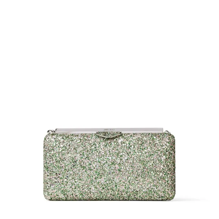 Ellipse Peppermint Coarse Glitter Fabric Clutch Bag Peppermint Women JIMMY CHOO Clutch Bags Ellipse Peppermint Coarse Glitter Fabric Clutch Bag Peppermint Women JIMMY CHOO Clutch Bags