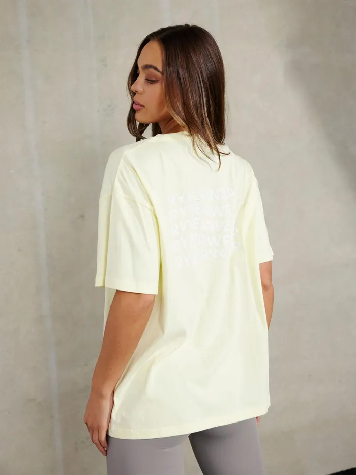 Embody Oversized TShirt 8211 Lemon Women Ryderwear TShirts
