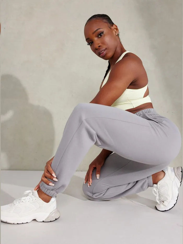 Embody Oversized Track Pants 8211 Steel Grey Women Ryderwear Pants