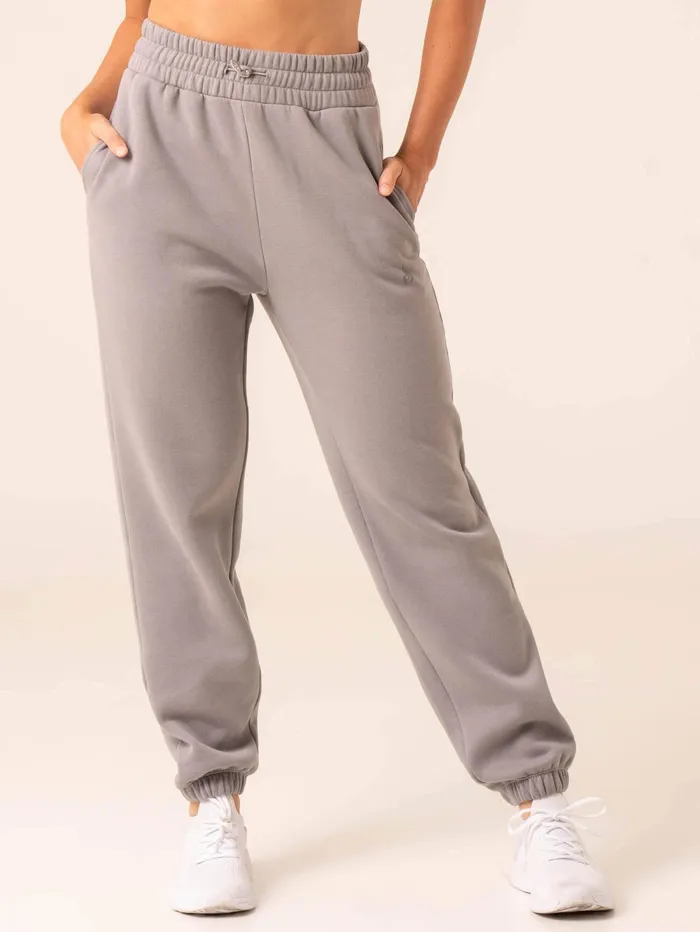 Embody Oversized Track Pants 8211 Steel Grey Women Ryderwear Pants