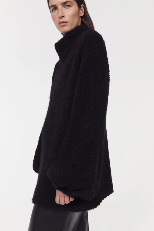 Emin Knitted Sweater Black Women Rodebjer Knitwear