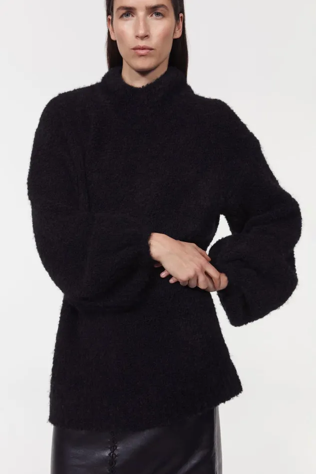 Emin Knitted Sweater Black Women Rodebjer Knitwear