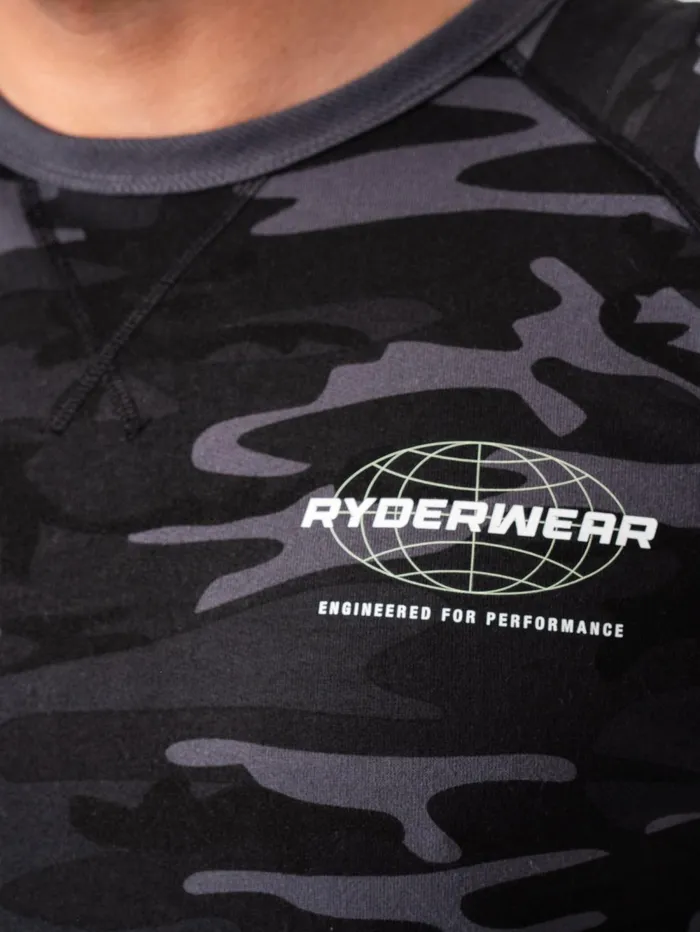 Energy Crew Neck 8211 Black Camo Men Ryderwear Sweaters and Hoodies