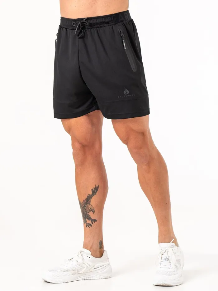 Energy Mesh Shorts 8211 Black Men Ryderwear Gym Shorts