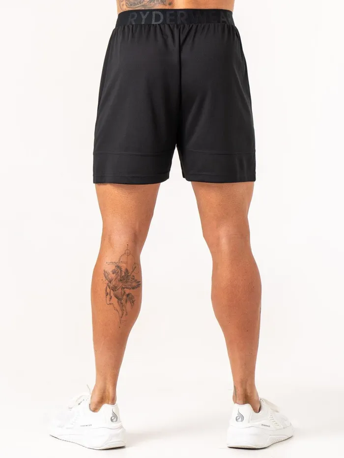 Energy Mesh Shorts 8211 Black Men Ryderwear Gym Shorts