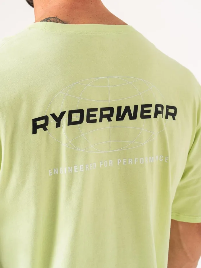 Energy Oversized TShirt 8211 Lime Men Ryderwear TShirts