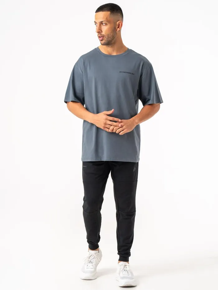 Energy Oversized TShirt 8211 Petrol Men Ryderwear TShirts