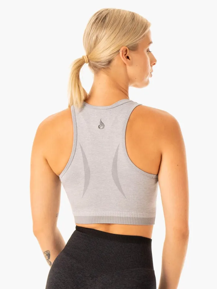Excel Seamless Tank 8211 Grey Marl Women Ryderwear Tops