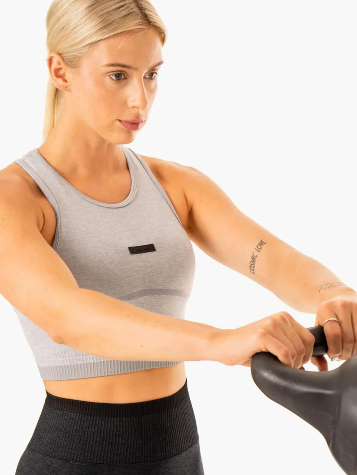 Excel Seamless Tank 8211 Grey Marl Women Ryderwear Tops