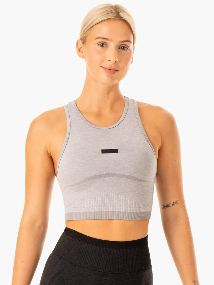 Excel Seamless Tank 8211 Grey Marl Women Ryderwear Tops