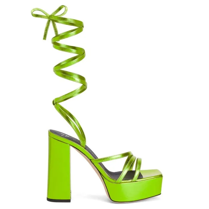 Flavienne Green Women Giuseppe Zanotti Sandals