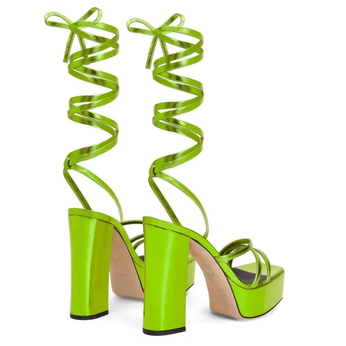 Flavienne Green Women Giuseppe Zanotti Sandals
