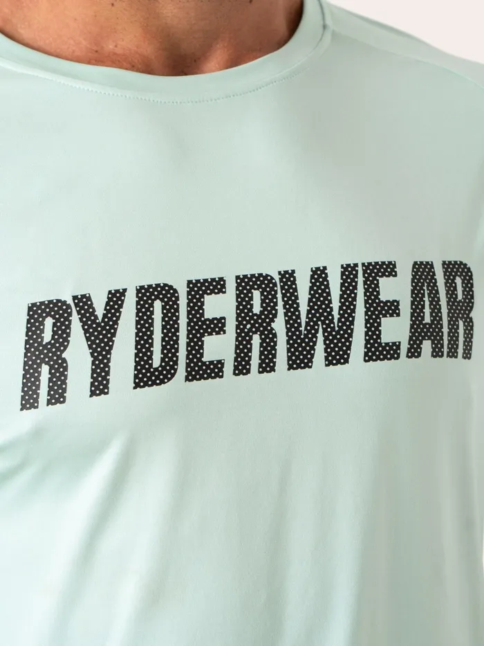 Flex Mesh TShirt 8211 Aqua Men Ryderwear Tops