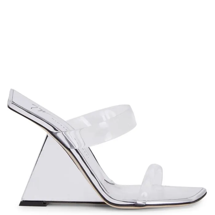 Florance Plexi Silver Women Giuseppe Zanotti Sandals