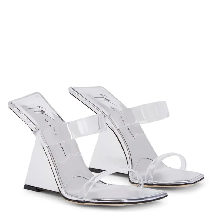 Florance Plexi Silver Women Giuseppe Zanotti Sandals