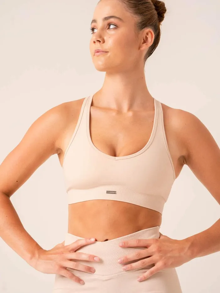 Focus Seamless Sports Bra 8211 Chalk Marl Women Ryderwear Sports Bras