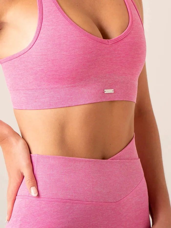 Focus Seamless Sports Bra 8211 Hot Pink Marl Women Ryderwear Sports Bras