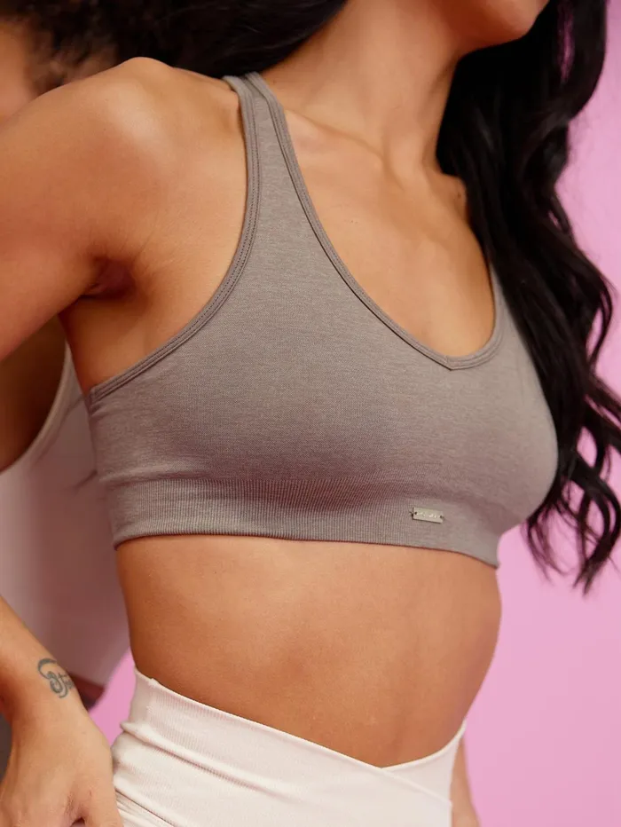 Focus Seamless Sports Bra 8211 Taupe Marl Women Ryderwear Sports Bras