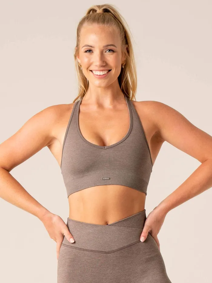 Focus Seamless Sports Bra 8211 Taupe Marl Women Ryderwear Sports Bras