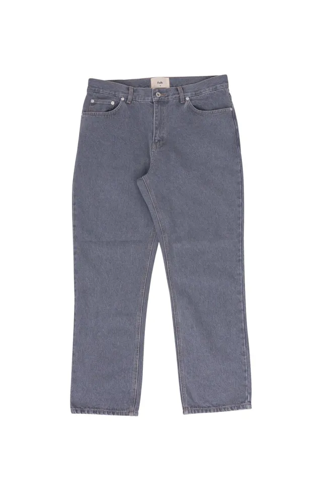 Folk Clothing 5 Pocket Trouser 8211 Silver Denim Mens Trousers
