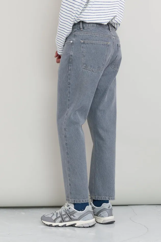 Folk Clothing 5 Pocket Trouser 8211 Silver Denim Mens Trousers