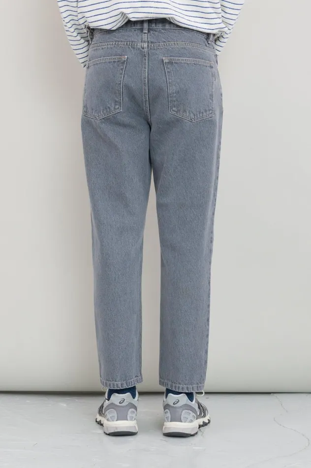 Folk Clothing 5 Pocket Trouser 8211 Silver Denim Mens Trousers
