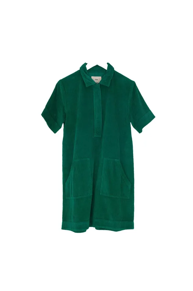 Folk Clothing A Line Zip Dress 8211 Emerald Green Cord Womens Skirts and Dresses Folk Clothing A Line Zip Dress 8211 Emerald Green Cord Womens Skirts and Dresses