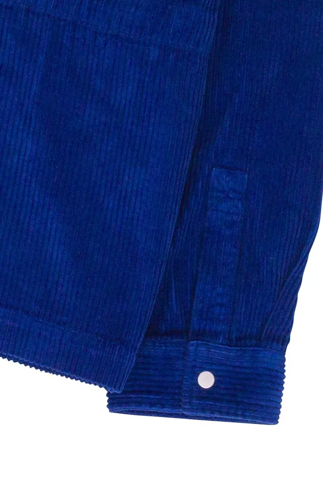 Folk Clothing Assembly Jacket 8211 Bright Blue Heavy Cord Mens Outerwear